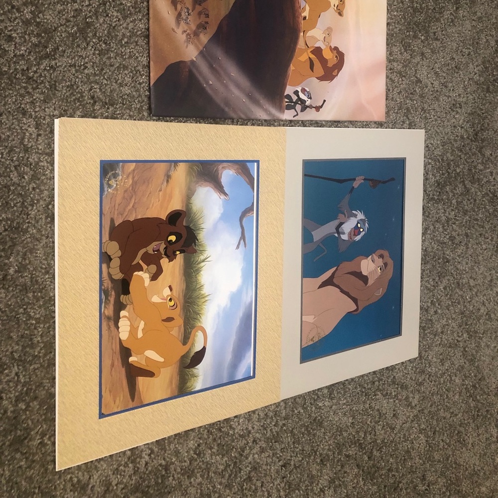 Disney Lion Kins set of 2 lithographs